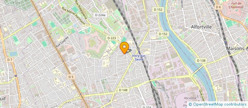 localisation de l'entreprise VERRE BLANC ROUGE  VITRY-SUR-SEINE