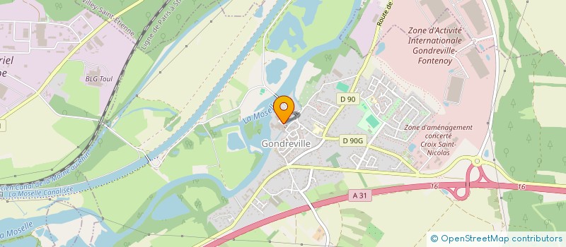 localisation de l'entreprise VERRE D'ACIER  NANCY