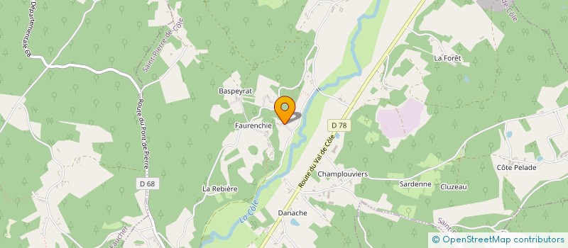 localisation de l'entreprise VERRE DE TERRE  SAINT PIERRE DE COLE