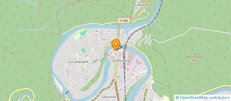 localisation de l'entreprise VERRE INDUSTRIEL ET OUVRE  REVIN