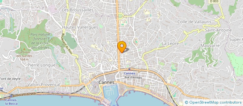 localisation de l'entreprise VERRE LE SUD à LE CANNET