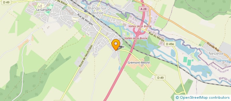 localisation de l'entreprise VERRE PLUS  BLANGY-SUR-BRESLE