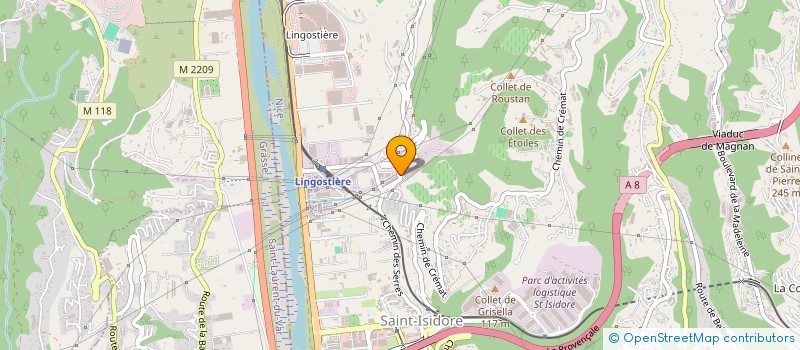 localisation de l'entreprise VERREA à LA GAUDE