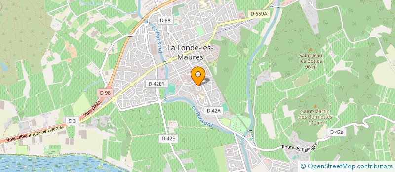 localisation de l'entreprise VERRECCHIA MACONNERIE  LA LONDE-LES-MAURES