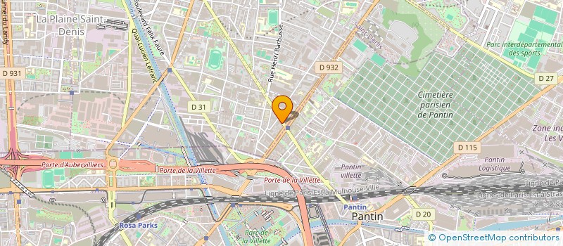 localisation de l'entreprise VERRECHIA ALFRE à AUBERVILLIERS
