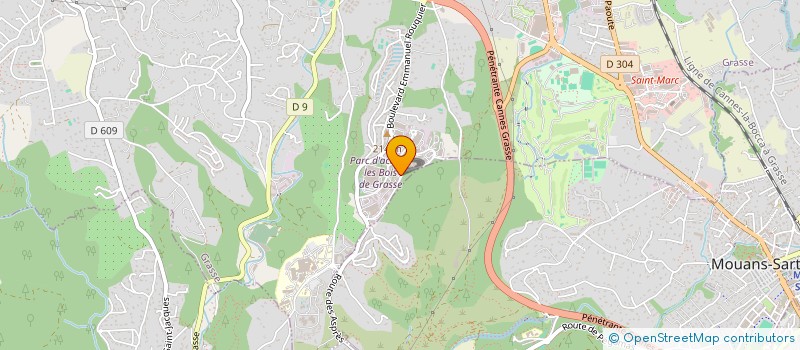 localisation de l'entreprise VERRELEC à GRASSE