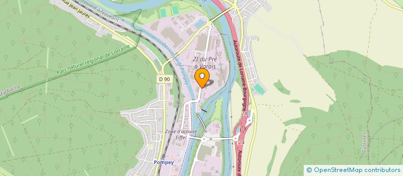 localisation de l'entreprise VERRELIA SOLUTIONS  POMPEY