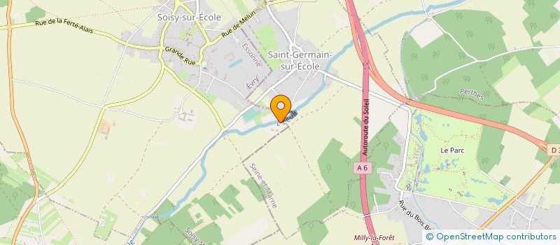 localisation de l'entreprise VERRERIE D ART SOISY SUR ECOLE à SOISY-SUR-ECOLE