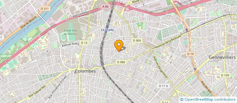 localisation de l'entreprise VERRERIE D'ETUDE REALISAT APPAREILS LABO  COLOMBES