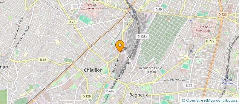 localisation de l'entreprise VERRERIE DE CHATILLON     VAL DE LOIRE  CHATILLON