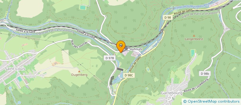 localisation de l'entreprise VERRERIE DE LUTZELBOURG à SAINT-LOUIS