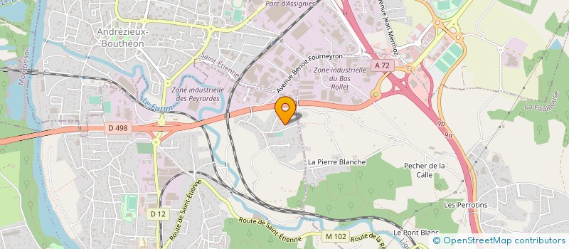 localisation de l'entreprise VERRERIE DE SAINT JUST à SAINT-JUST-SAINT-RAMBERT