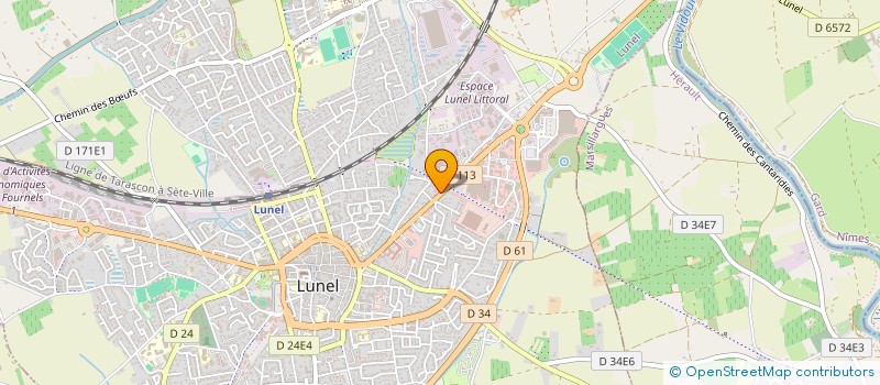 localisation de l'entreprise VERRERIE DES DEUX MERS à LUNEL