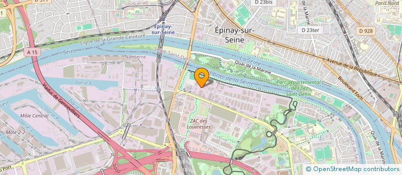 localisation de l'entreprise VERRERIE DES ECOLES ET DU PANTHEON à GENNEVILLIERS