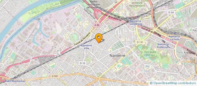 localisation de l'entreprise VERRERIE FLACONNAGE G AGUSSOL  NANTERRE