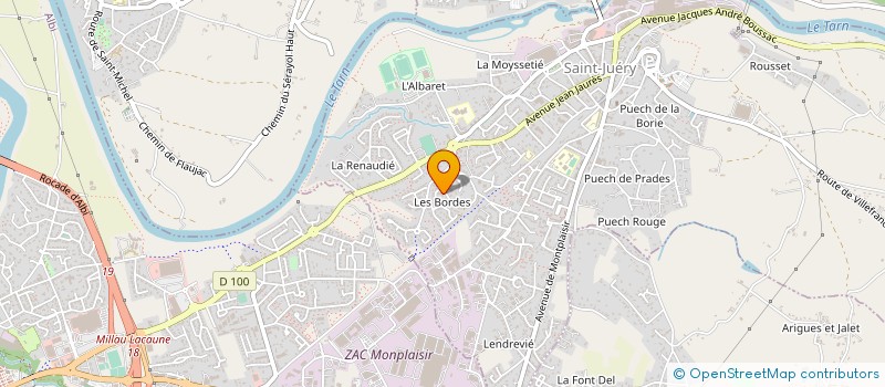 localisation de l'entreprise VERRERIE OUVRIERE D'ALBI à SAINT JUERY