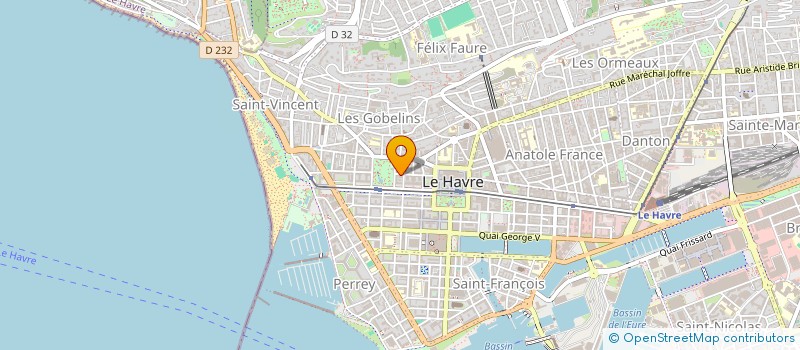 localisation de l'entreprise VERRERIES TOURRES à LE HAVRE