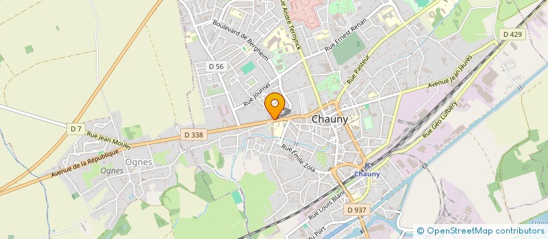 localisation de l'entreprise VERRES ET ACCESSOIRES SERVICES à CHAUNY