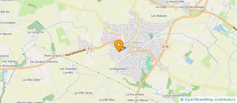 localisation de l'entreprise VERRES ET VAGUES  SAINT-MELOIR-DES-ONDES