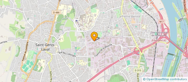localisation de l'entreprise VERRESPACE à SAINT-GENIS-LAVAL