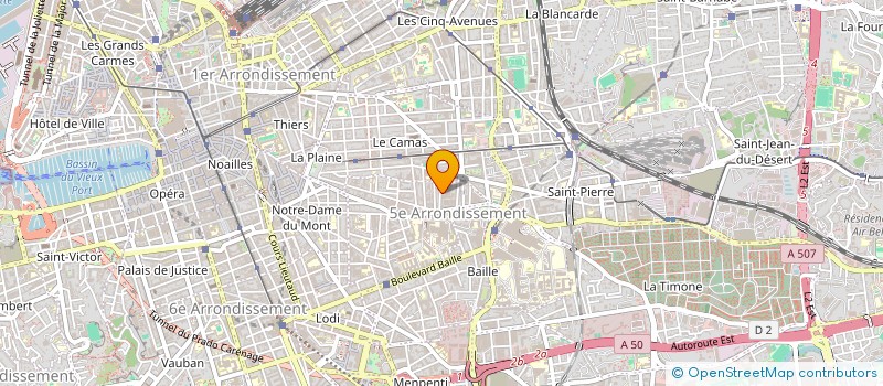 localisation de l'entreprise VERREX à MARSEILLE