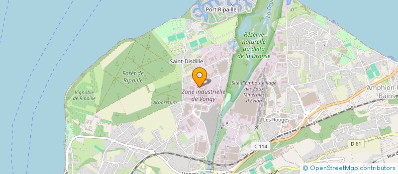 localisation de l'entreprise VERRIDIAL FRANCE à THONON-LES-BAINS