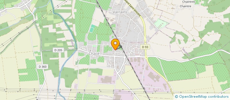 localisation de l'entreprise VERRIE  BELLEVIGNE-LES-CHATEAUX