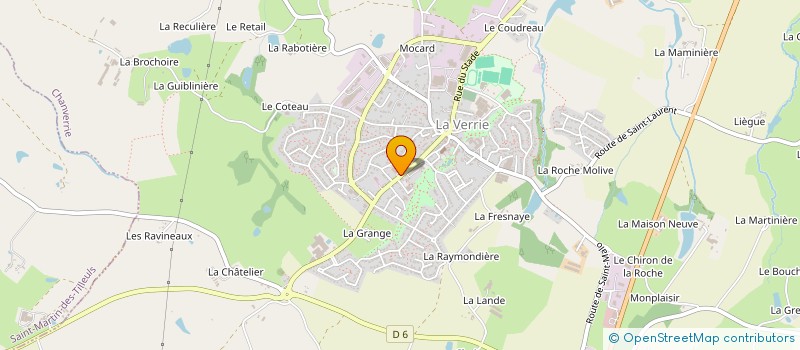 localisation de l'entreprise VERRIE DISTRI à CHANVERRIE