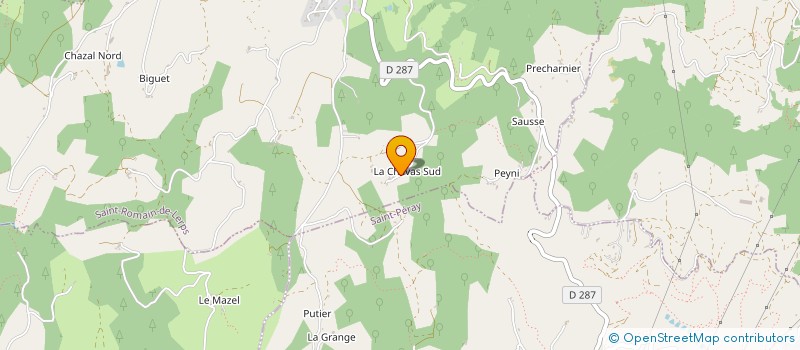 localisation de l'entreprise VERRIEN PERE ET FILLE  SAINT-ROMAIN-DE-LERPS