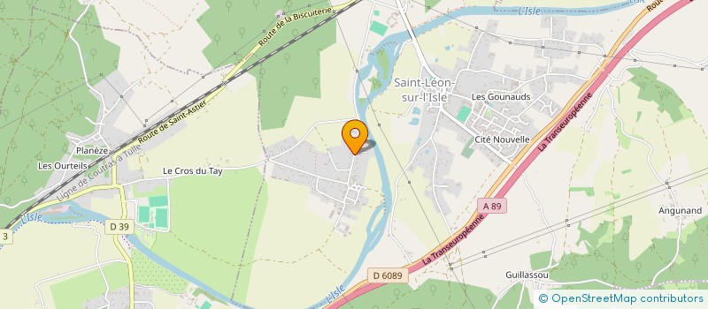 localisation de l'entreprise VERRIER à SAINT-LEON-SUR-L'ISLE