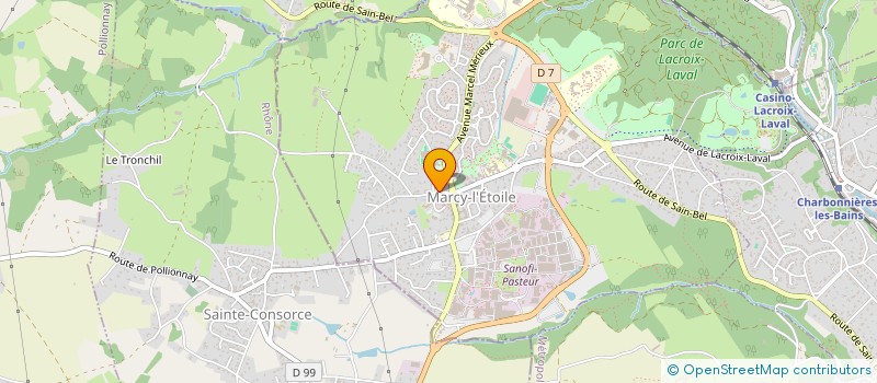 localisation de l'entreprise VERRIER  MARCY-L'ETOILE