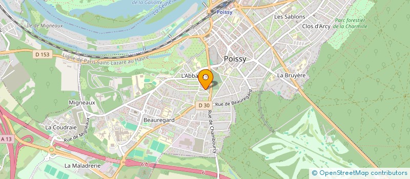 localisation de l'entreprise VERRIER MP à POISSY