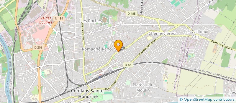 localisation de l'entreprise VERRIER RESTAURATION  CONFLANS-SAINTE-HONORINE