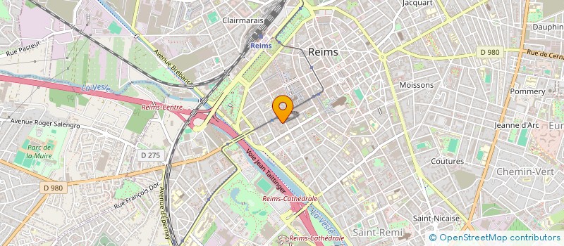 localisation de l'entreprise VERRIERE  REIMS