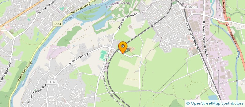 localisation de l'entreprise VERRIERE BILLET  COMMELLE-VERNAY