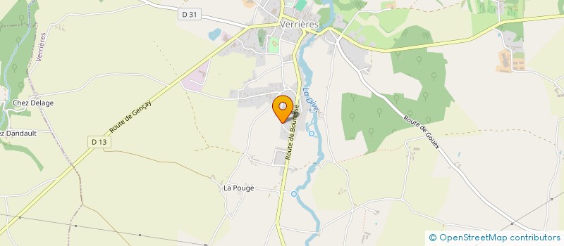 localisation de l'entreprise VERRIERES JARDINS LOISIRS  VERRIERES