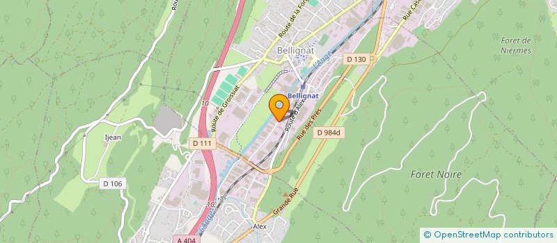 localisation de l'entreprise VERRIMAGE à BELLIGNAT