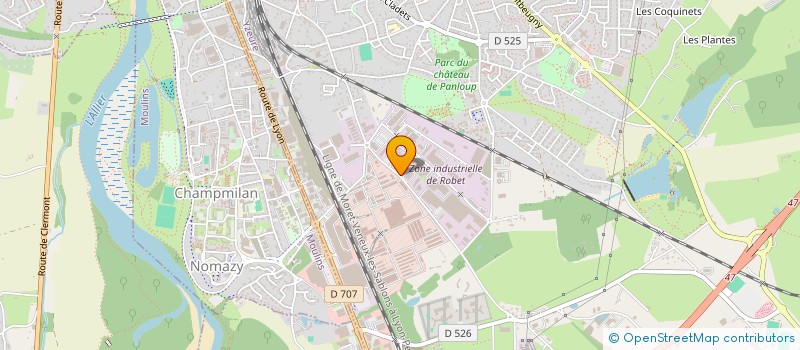 localisation de l'entreprise VERRISOL SERVICE à YZEURE