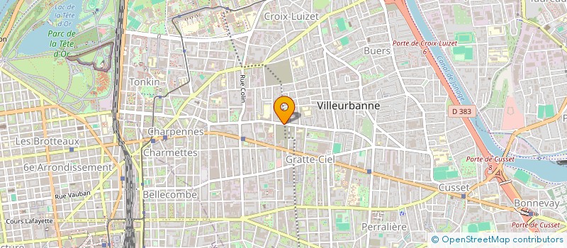 localisation de l'entreprise VERRON DIFFUSION à VILLEURBANNE