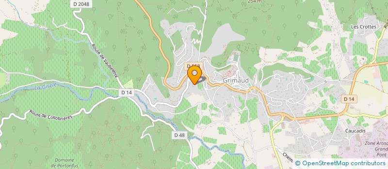 localisation de l'entreprise VERRON OBANOR à GRIMAUD