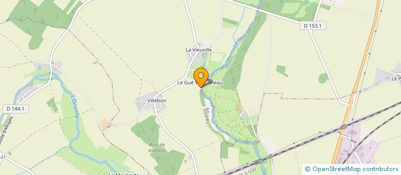 localisation de l'entreprise VERRONNEAU à ALLUYES