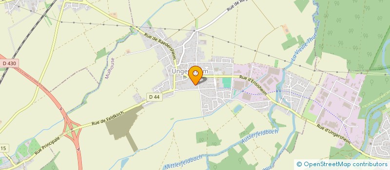 localisation de l'entreprise VERROT SARL  UNGERSHEIM