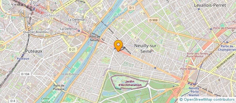 localisation de l'entreprise VERROY à NEUILLY-SUR-SEINE