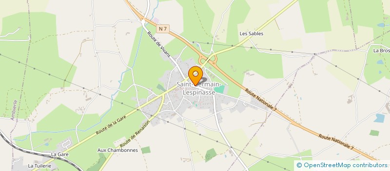 localisation de l'entreprise VERRUY PHILIPPE SARL  SAINT-GERMAIN-LESPINASSE