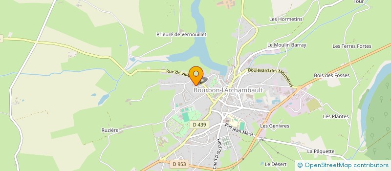 localisation de l'entreprise VERS DE NOUVEAUX CHEMINS à BOURBON-L'ARCHAMBAULT
