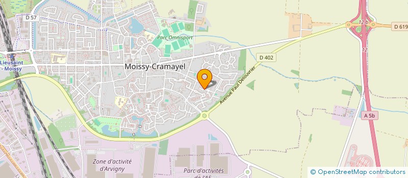 localisation de l'entreprise VERS L'AVENIR à MOISSY-CRAMAYEL