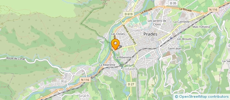 localisation de l'entreprise VERS L'INFINITUDE à PRADES