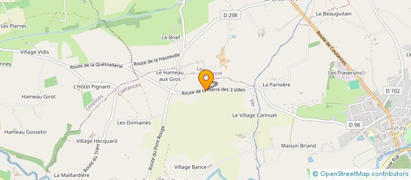 localisation de l'entreprise VERS L'ORANGERIE  VER