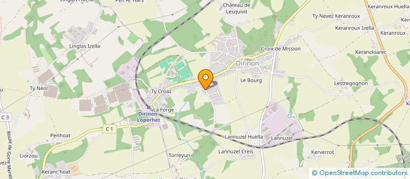 localisation de l'entreprise VERS LA JOIE  DIRINON