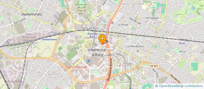 localisation de l'entreprise VERS LES SENS CIEL  VILLENEUVE-D'ASCQ